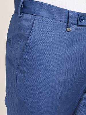 Pure cotton tailored fit single breasted two-piece suits 4