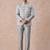 Self design tailored fit jodhpuri two-piece suit