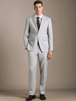 Slim-fit single-breasted two-piece suit 1