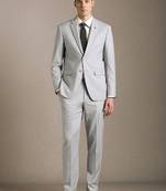 Slim-fit single-breasted two-piece suit