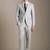 Slim-fit single-breasted two-piece suit