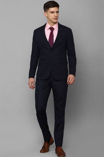 Slim-fit single-breasted two-piece suit