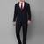 Slim-fit single-breasted two-piece suit