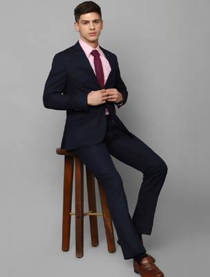 Slim-fit single-breasted two-piece suit 2
