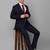 Slim-fit single-breasted two-piece suit