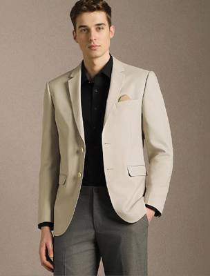 Slim-fit single-breasted two-piece suit 1
