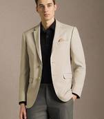 Slim-fit single-breasted two-piece suit