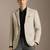 Slim-fit single-breasted two-piece suit