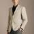 Slim-fit single-breasted two-piece suit
