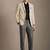 Slim-fit single-breasted two-piece suit