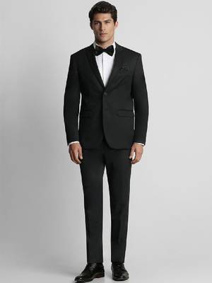 Slim-fit single-breasted two-piece suit 1