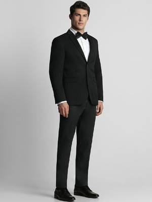 Slim-fit single-breasted two-piece suit 2