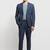 Men single-breasted notched lapel tailored fit blazer and trousers