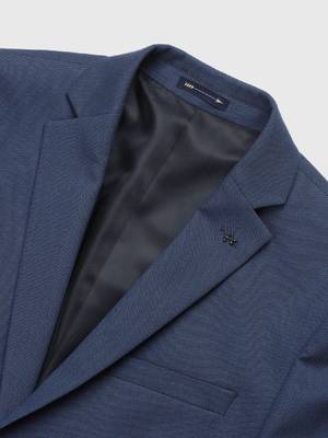 Men single-breasted notched lapel tailored fit blazer and trousers 2