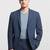 Men single-breasted notched lapel tailored fit blazer and trousers