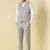 Self design notched lapel slim fit 3 piece suit