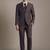 Self design notched lapel slim fit 3 piece suit