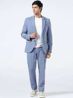 Slim-fit single-breasted two-piece suit 1