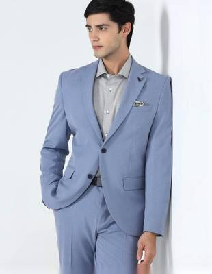 Slim-fit single-breasted two-piece suit 2
