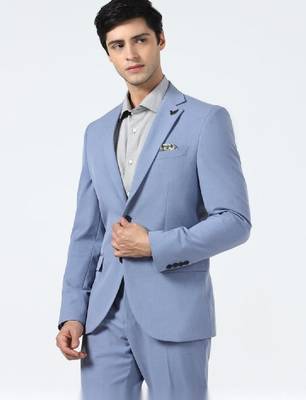 Slim-fit single-breasted two-piece suit 4