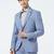 Slim-fit single-breasted two-piece suit