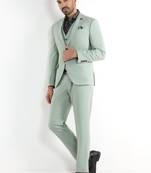 Slim-fit single-breasted three-piece suit
