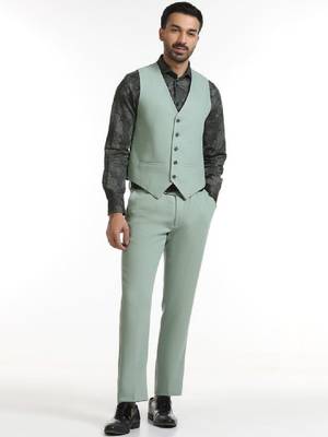 Slim-fit single-breasted three-piece suit 4