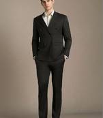 Notched lapel slim fit 2 piece blazer and trousers suits