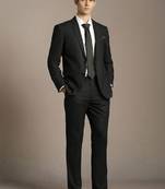 Self design notched lapel slim fit 2 piece blazer and trousers suits