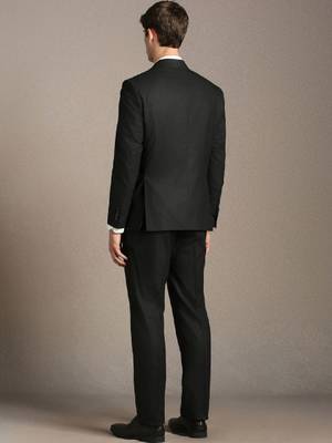 Self design notched lapel slim fit 2 piece blazer and trousers suits 3