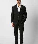 Notched lapel tailored fit 2 piece blazer and trousers suits