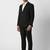 Notched lapel tailored fit 2 piece blazer and trousers suits
