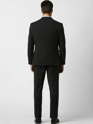 Notched lapel tailored fit 2 piece blazer and trousers suits 3
