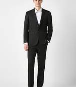 Notched lapel slim fit 2 piece blazer and trousers suits