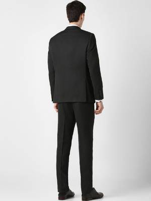 Notched lapel slim fit 2 piece blazer and trousers suits 3