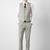 Notched lapel slim fit 3 piece suits