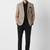 Self design notched lapel slim fit 2 piece blazer and trousers suits