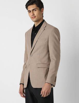 Self design notched lapel slim fit 2 piece blazer and trousers suits 2