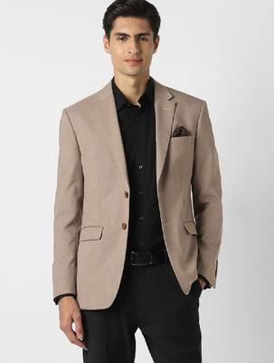 Self design notched lapel slim fit 2 piece blazer and trousers suits 4