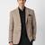 Self design notched lapel slim fit 2 piece blazer and trousers suits