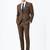 Checked tailored fit single-breasted two-piece suit