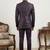 Woven design three piece suits