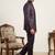 Woven design three piece suits