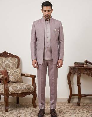 Embroidered three piece suits 1