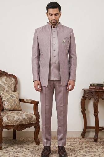 Embroidered three piece suits