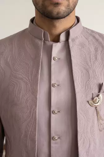 Embroidered three piece suits