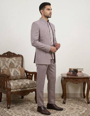 Embroidered three piece suits 3
