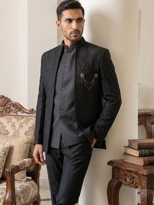 Embroidered three piece suits 1