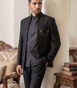 Embroidered three piece suits