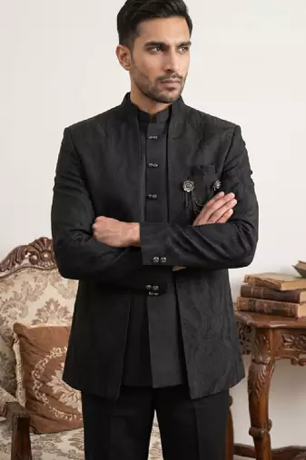 Embroidered three piece suits